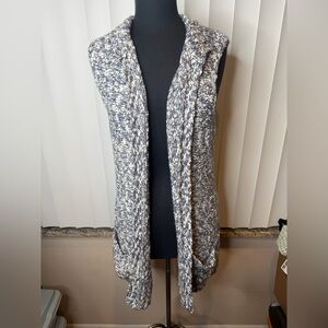 Windiriver Cozy Knit Sleeveless Open Duster Cardigan Size Medium